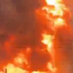 Incendio y explosiones en depósito de garrafas en Merlo