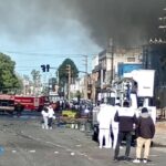 Voraz incendio destruyó un depósito de un frigorífico en San Martín
